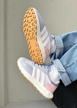 Жіночі кросівки adidas retropy e5 blue pink white | 36–41