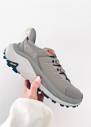 Чоловічі кросівки hoka one one kaha 2 low gore-tex 'sharkskin blue coral' 📦 | 41–44