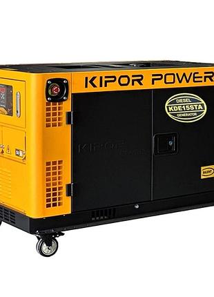 Дизельний генератор kipor power81915sta, 12 квт, 220 в, електростартер