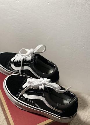 Vans old skool, чорні з білим 3