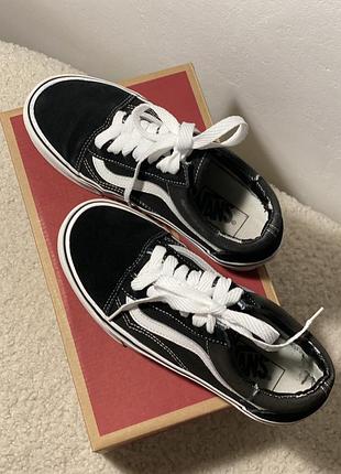 Vans old skool, чорні з білим 4