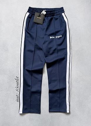 Штаны palm angels track pants спортивные штаны брюки палм енжелс синій, m