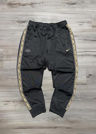 Спортивные штаны джоггеры найк с лампасами nike sportswear repeat fleece joggers, l, оригинал