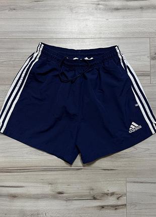 Вінтажні спортивні шорти адідас adidas vintage equipment three stripes shorts 1999, m, оригінал