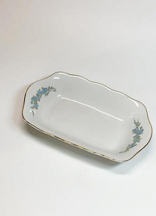 Винтажная тарелка порционный салатник / сельдь фарфоровая карстень (н8290)