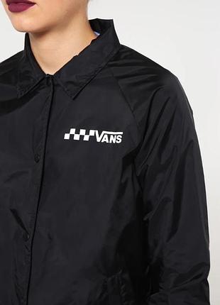 Плащова куртка з тонким фліосивим утепленням чорна vans