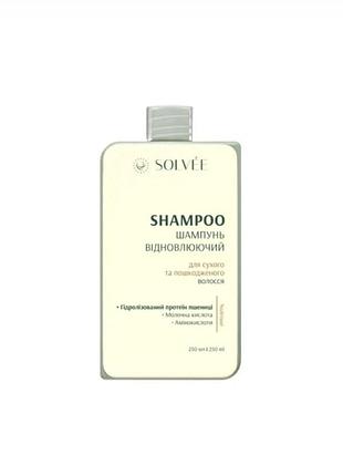 Шампунь відновлюючий для сухого та пошкодженого волосся solvée nutrisse shampoo 250 мл