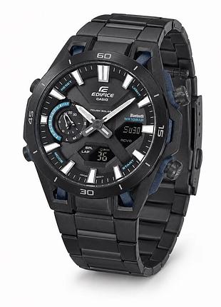 Чоловічий годинник casio edifice ecb-2300dc-1a з bluetooth та карбоновим корпусом