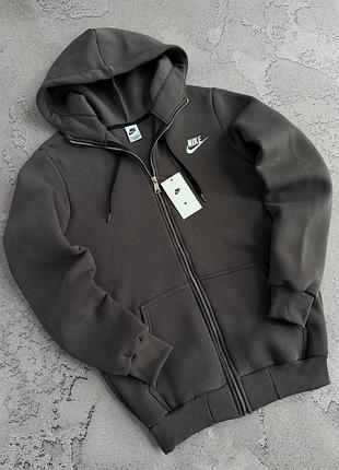 Кофта на флісі, зима nike зіп худі
