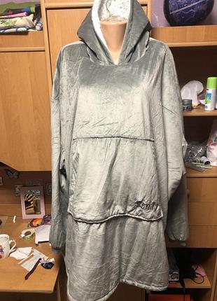 Меховушка, плюшева туника, кофта, 3-4хl, слип, пижама. comfy.