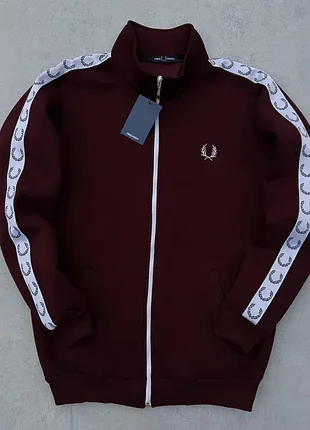 Спортивная кофта на флисе fred perry премиум качества