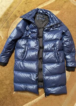 Продам чоловічий пуховик zara man ,синього кольору