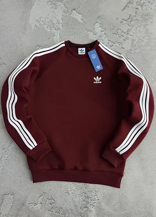 Свитшот на флисе adidas премиум качества