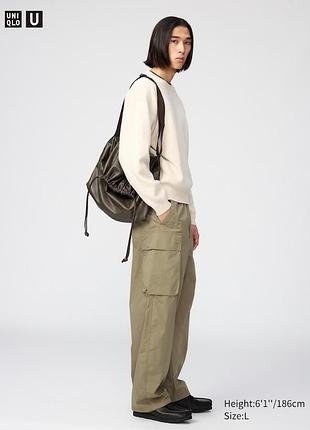 Uniqlo wide fit cargo pants  мужские широкие штаны/брюки карго