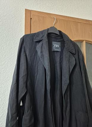 Довгий тренч zara 5