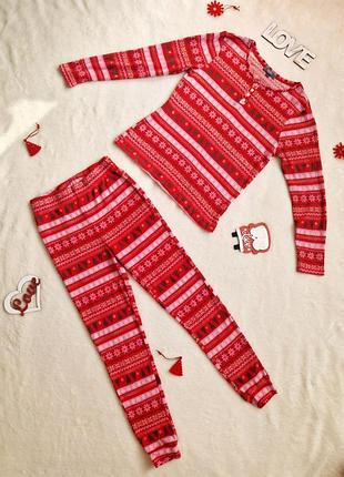 Новорічна різдвяна піжама studio sleepwear дівчинка 9-10 р одяг для сну для дому