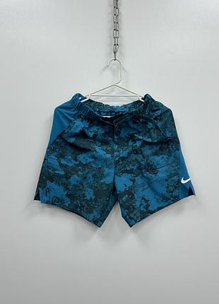 Спортивні шорти для тенісу nike court flex slam tennis shorts camo blue