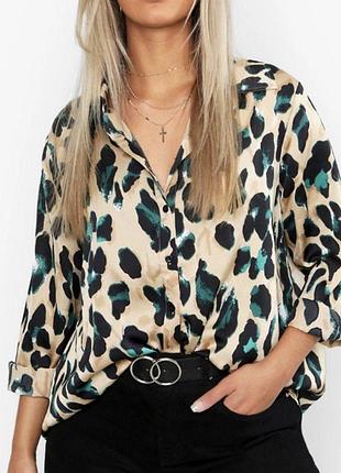 Сатинова стильна блуза, xl xxl