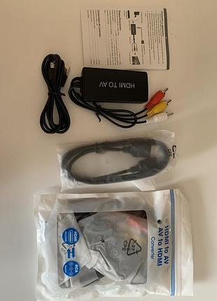 Комплект відеоконвертера hdmi to av