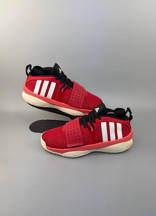 Кросівки adidas dame 8 extply "better scarlet / cloud white"