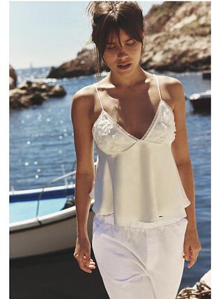 Атласний топ zara