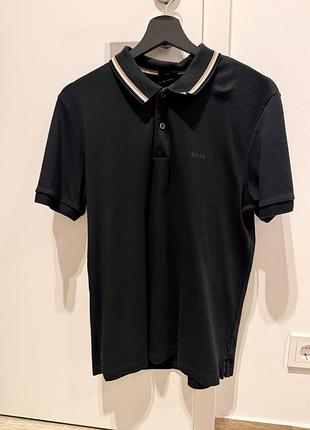 Поло чоловіче hugo boss чорне, розмір m