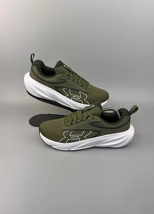 Легкі чоловічі бігові кросівки under armour charged surge 4 "marine od green / baroque green"