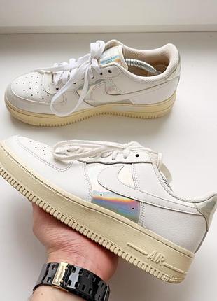 Женские кроссовки nike air force 1 low «iridescent white»
