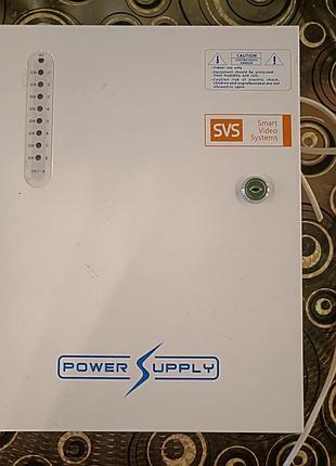 Блок бесперебойного питания для видеонаблюдения svs -dc12a8/18 (12v, 8a, 8 каналов)