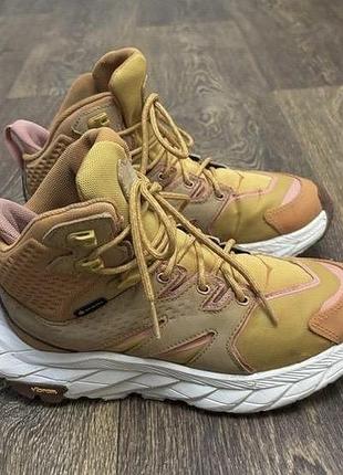 Класні термо кросівки чоботи hoka one one® w anacapa mid gore-tex