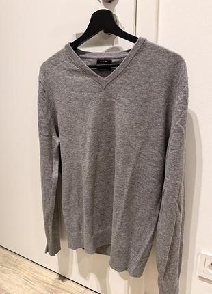 Лонгслів чоловічий massimo dutti сірий розмір l (підійде на m)