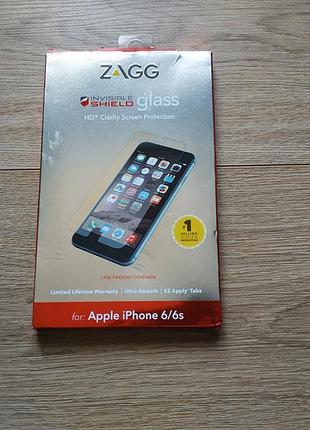 Захисне скло zagg glass для iphone 6 6s 7 8 se 2020 защитное стекло на айфон