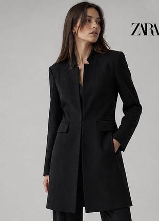 Подовжений блейзер-пальто zara, м