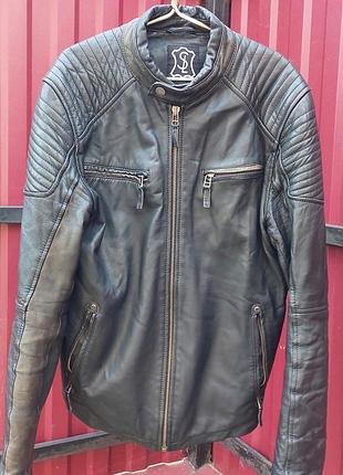 Кожаная куртка мужская s&amp;l leatherwear (натуральная кожа ягненка) / размер 50 (m-l)