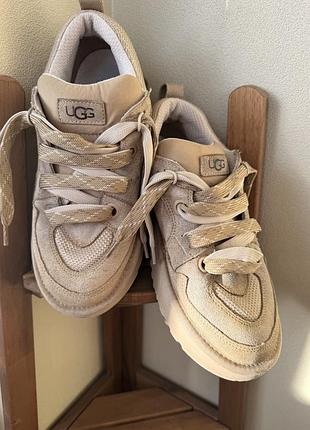 Кросівки жіночі ugg lowmel бежеві замшеві
