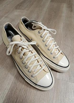 Кеди чоловічі converse chuck 70 low parchment бежеві 42.5 розмір