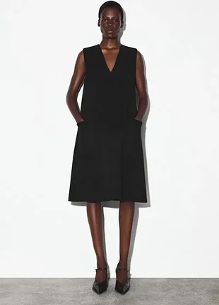 Платье женское double-faced merino wool dress / l