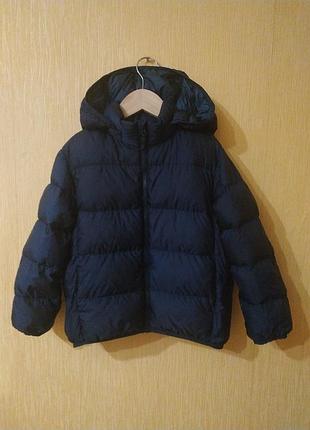 Пуховик дитячий uniqlo зріст 110 см ультралегкий , куртка uniqlo синя пух перо