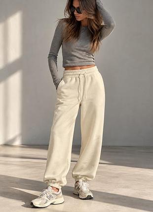 Утеплені спортивні штани-джогери zara | s | 85% бавовна