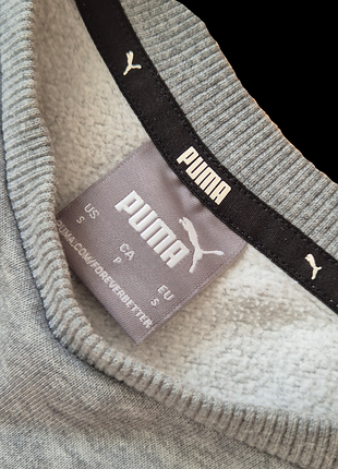 Свитшот puma серый, размер s 3