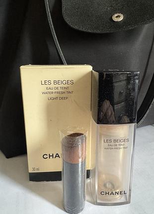 Пуста баночка та кисть chanel les beiges
