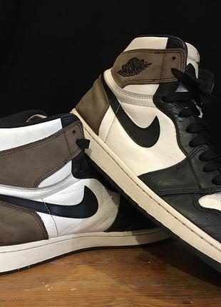 Кросівки nike air jordan 1 retro high dank mocha og