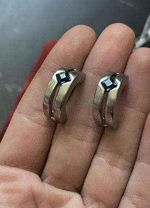 Сережки сріблясті