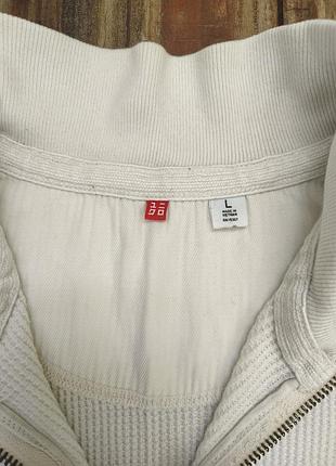 Свитер 1/3 зип uniqlo, l 3
