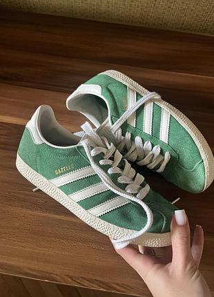Кросівки унісекс adidas gazelle зелені кеди кроссовки кроси
