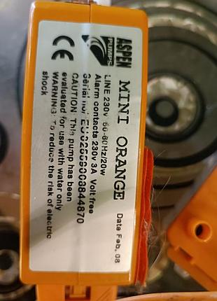 Дренажная помпа  asper mini orange 4