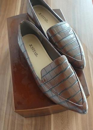 🤎 жіночі лофери justfab, розмір 36