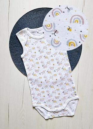 Боди-майки детские 98см, name it, 2-3роки, 30-36месянцев, стильные боди для девочки, хлопок, комплект боди