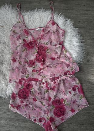 Легкий шифоновый комплект пижама