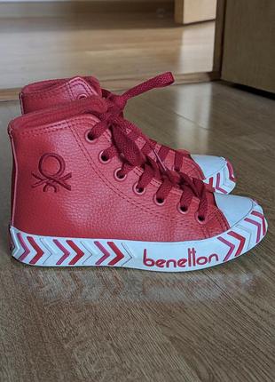 Високі кеди benetton для дівчинки